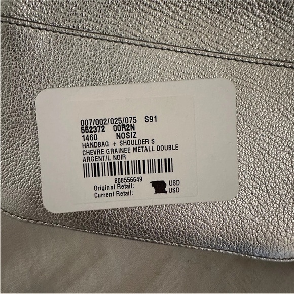 NEW Balenciaga Everyday Camera Bag Leather Bag Silver 552372 - Picture 9 of 11